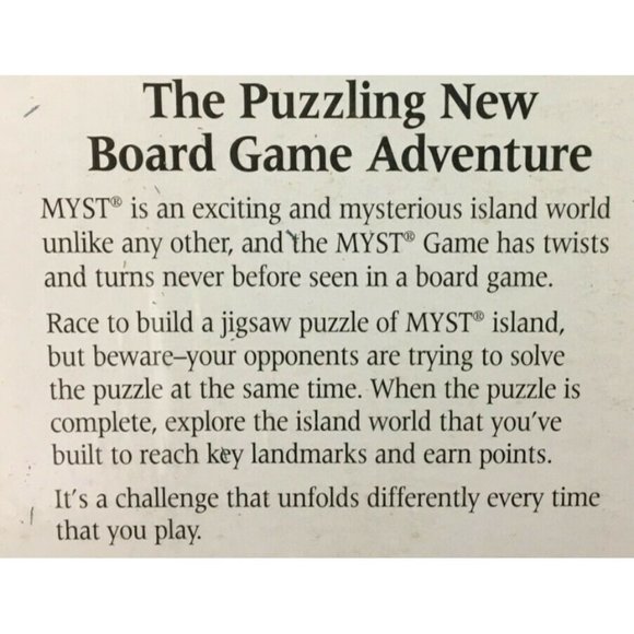 Myst The Puzzling New Board Game Adventure New in Box Sealed Ages 10+ - Picture 8 of 10